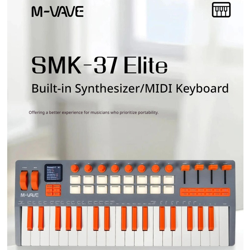 Midi Controller Pad - New M-Vave Smk-37pro/Smk37elite 37 Midi Keyboard