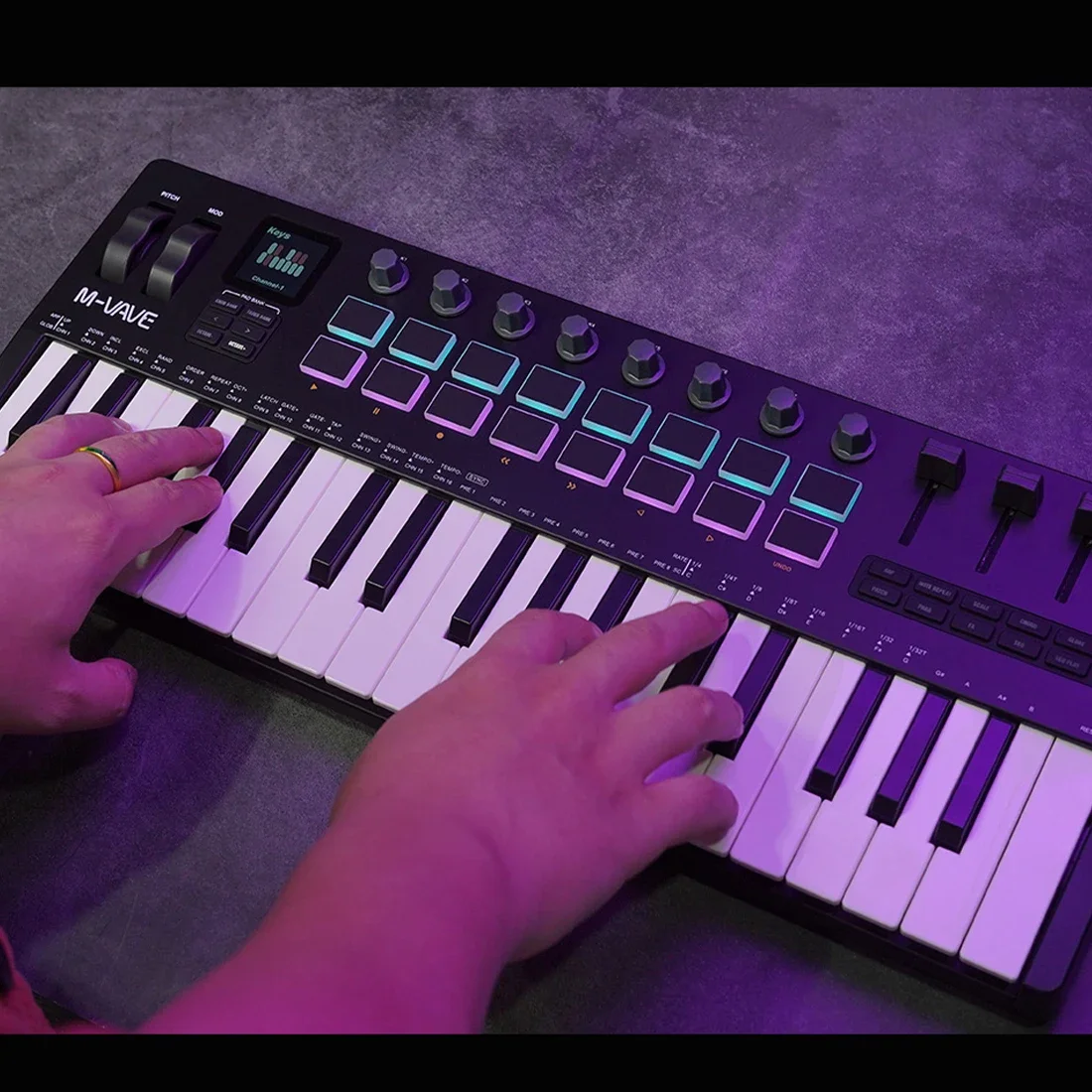M-VAVE SMK-37 PRO 37-Key Porta - Midi Controller Pad review and price