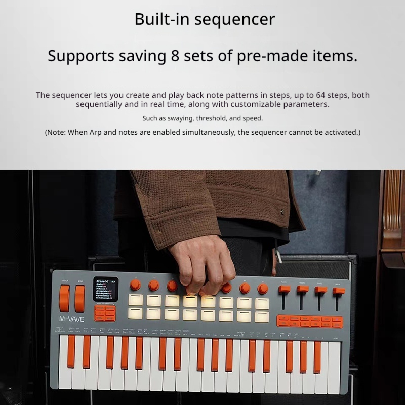 M VAVE SMK 37 Elite 37 Key MID - Midi Controller Pad review and price