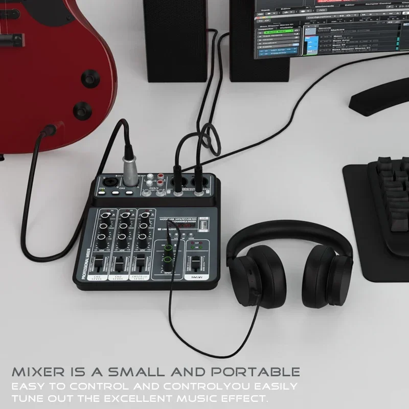 4-Channel Pro Audio Mixing Con - Audio Music Dj review and price