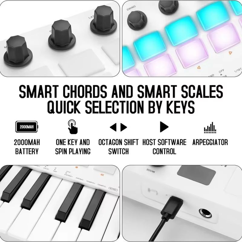 M-Vave Smk-25 Midi Keyboard Co - Midi Controller Pad review and price