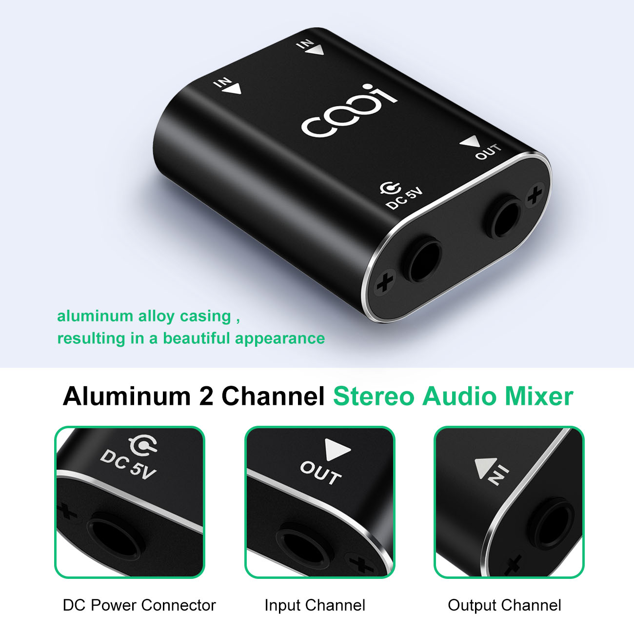 Cooidea 2 Channel Mini Stereo  - Audio Music Dj review and price