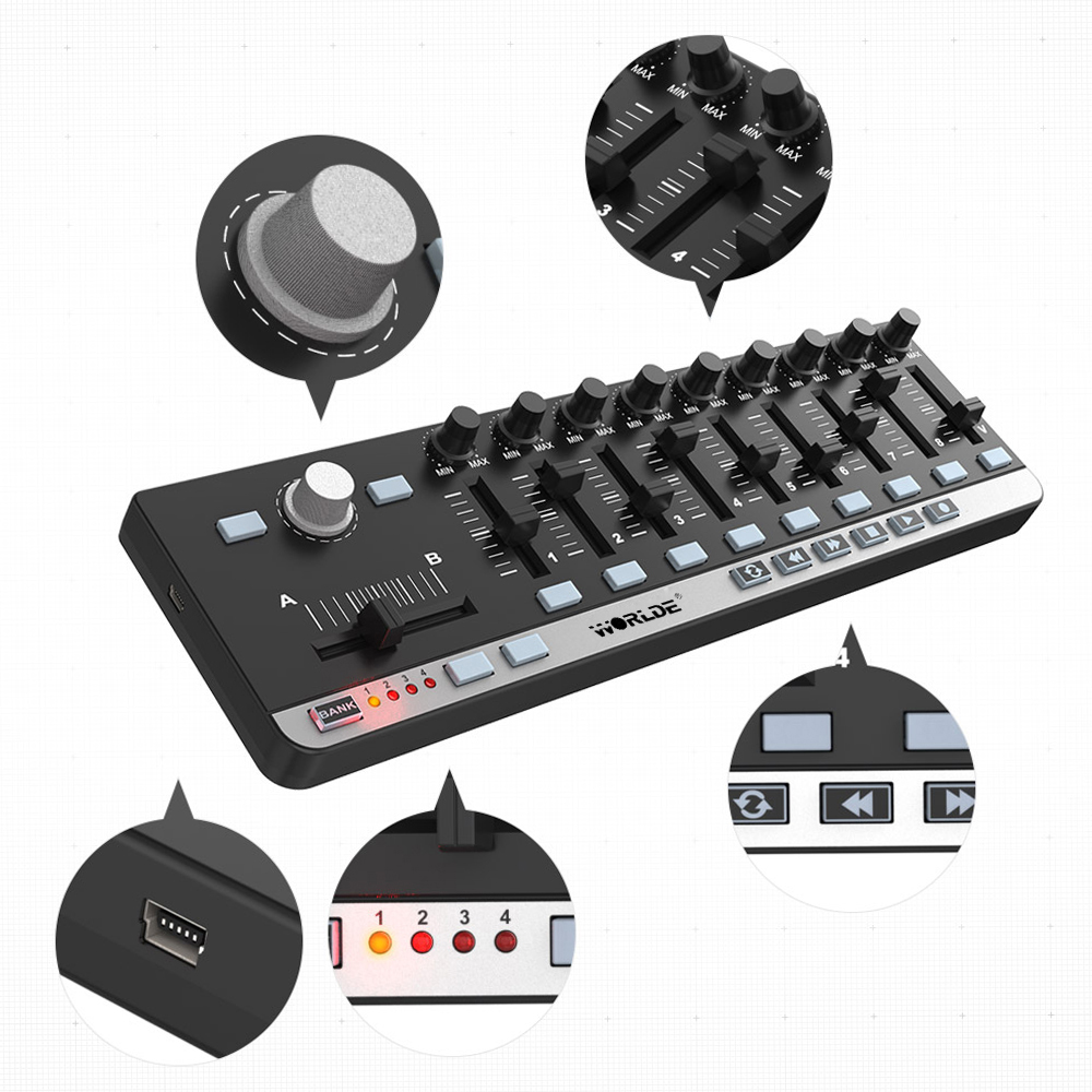 Worlde MIDI Controller EasyCon - Midi Controller Pad review and price